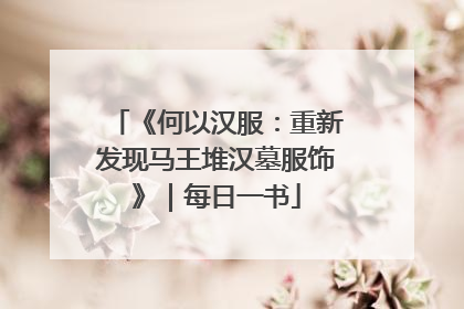 《何以汉服：重新发现马王堆汉墓服饰》｜每日一书