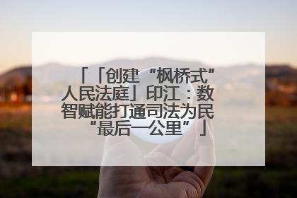 「创建“枫桥式”人民法庭」印江：数智赋能打通司法为民“最后一公里”