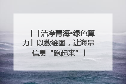 「洁净青海•绿色算力」以数绘图，让海量信息“跑起来”