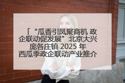 “瓜香引凤聚商机 政企联动促发展”北京大兴庞各庄镇 2025 年西瓜季政企联动产业推介活动圆满举行