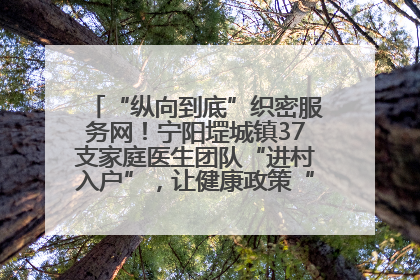 “纵向到底”织密服务网！宁阳堽城镇37支家庭医生团队“进村入户”，让健康政策“落地生根”