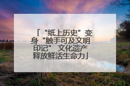 “纸上历史”变身“触手可及文明印记” 文化遗产释放鲜活生命力