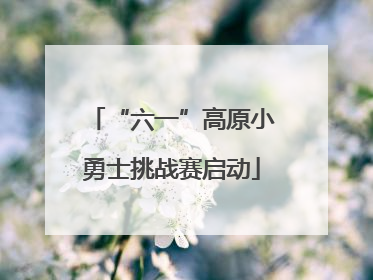 “六一”高原小勇士挑战赛启动