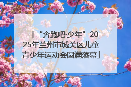 “奔跑吧·少年”2025年兰州市城关区儿童青少年运动会圆满落幕
