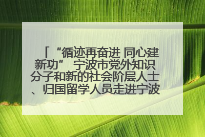 “循迹再奋进 同心建新功” 宁波市党外知识分子和新的社会阶层人士、归国留学人员走进宁波舟山港穿山港区