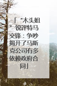 “木头姐”锐评特马交锋：争吵揭开了马斯克公司有多依赖政府合同