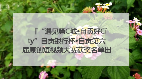 “遇见第C城•自贡好City”自贡银行杯•自贡第六届原创短视频大赛获奖名单出炉｜美好生活有“盐”味