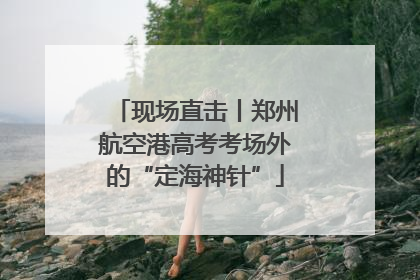 现场直击丨郑州航空港高考考场外的“定海神针”