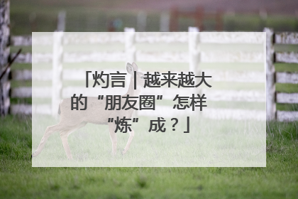 灼言｜越来越大的“朋友圈”怎样“炼”成？