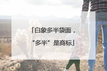 白象多半袋面，“多半”是商标