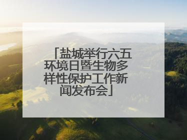 盐城举行六五环境日暨生物多样性保护工作新闻发布会