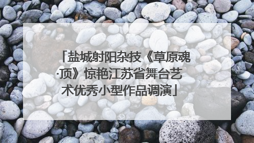 盐城射阳杂技《草原魂·顶》惊艳江苏省舞台艺术优秀小型作品调演