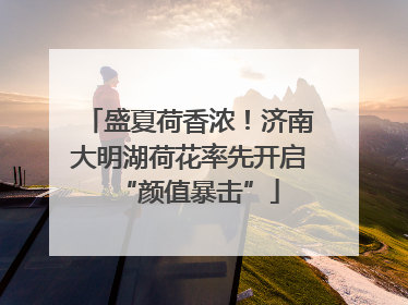 盛夏荷香浓！济南大明湖荷花率先开启“颜值暴击”