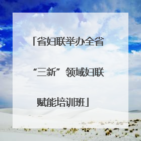 省妇联举办全省“三新”领域妇联赋能培训班