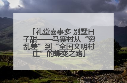 礼堂喜事多 别墅日子甜——马寨村从“穷乱差”到“全国文明村庄”的蝶变之路