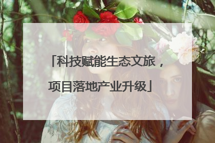 科技赋能生态文旅，项目落地产业升级