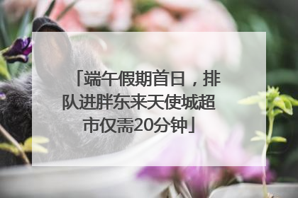 端午假期首日，排队进胖东来天使城超市仅需20分钟