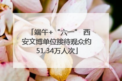端午+“六一” 西安文博单位接待观众约51.34万人次