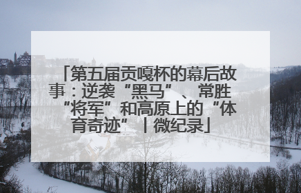 第五届贡嘎杯的幕后故事：逆袭“黑马”、常胜“将军”和高原上的“体育奇迹”丨微纪录
