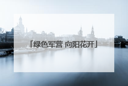 绿色军营 向阳花开