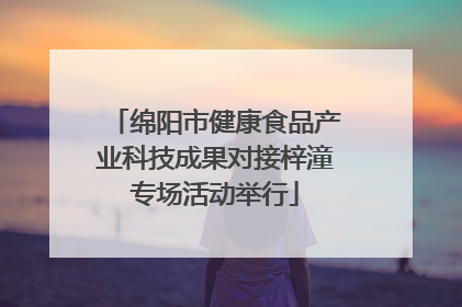 绵阳市健康食品产业科技成果对接梓潼专场活动举行