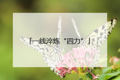 一线淬炼“四力”
