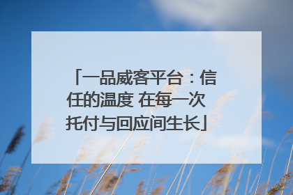 一品威客平台：信任的温度 在每一次托付与回应间生长