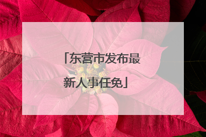 东营市发布最新人事任免