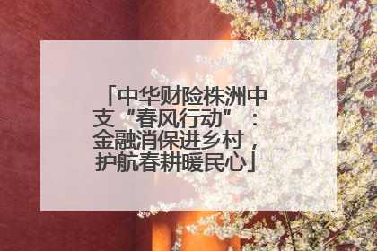 中华财险株洲中支“春风行动”：金融消保进乡村，护航春耕暖民心