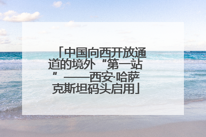 中国向西开放通道的境外“第一站”——西安·哈萨克斯坦码头启用