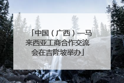 中国（广西）—马来西亚工商合作交流会在吉隆坡举办