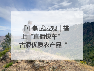 中新武威观｜搭上“直播快车” 古浪优质农产品“云端”走俏