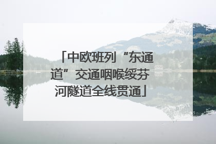 中欧班列“东通道”交通咽喉绥芬河隧道全线贯通
