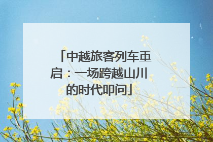 中越旅客列车重启：一场跨越山川的时代叩问
