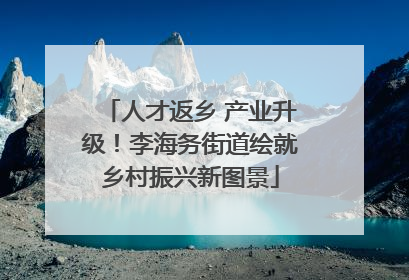 人才返乡 产业升级！李海务街道绘就乡村振兴新图景