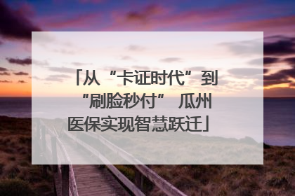 从“卡证时代”到“刷脸秒付” 瓜州医保实现智慧跃迁