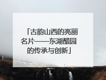 古韵山西的亮丽名片——东湖醋园的传承与创新
