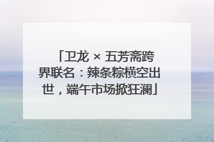 卫龙 × 五芳斋跨界联名：辣条粽横空出世，端午市场掀狂澜