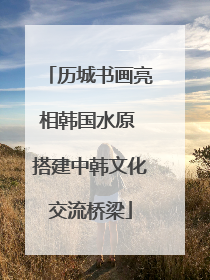 历城书画亮相韩国水原 搭建中韩文化交流桥梁
