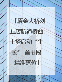 厦金大桥刘五店航道桥西主塔启动“生长” 首节段精准落位