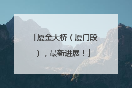 厦金大桥（厦门段），最新进展！