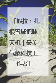 假拉：扎根雪域把脉天机｜最美气象科技工作者