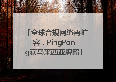 全球合规网络再扩容，PingPong获马来西亚牌照