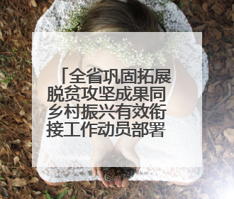 全省巩固拓展脱贫攻坚成果同乡村振兴有效衔接工作动员部署会召开 吴晓军主持并讲话 罗东川作安排部署