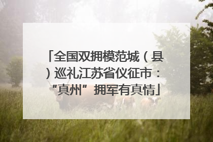 全国双拥模范城（县）巡礼江苏省仪征市：“真州”拥军有真情