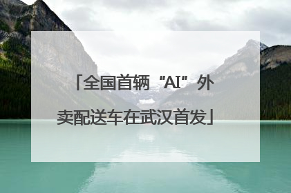 全国首辆“AI”外卖配送车在武汉首发