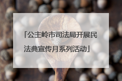 公主岭市司法局开展民法典宣传月系列活动