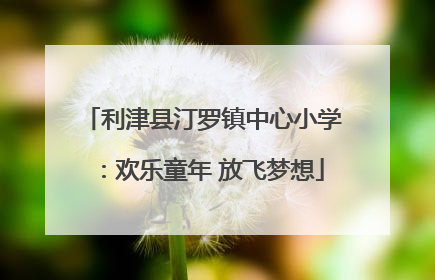 利津县汀罗镇中心小学：欢乐童年 放飞梦想