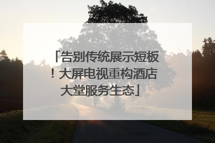 告别传统展示短板！大屏电视重构酒店大堂服务生态