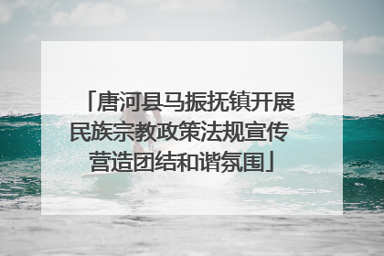 唐河县马振抚镇开展民族宗教政策法规宣传 营造团结和谐氛围